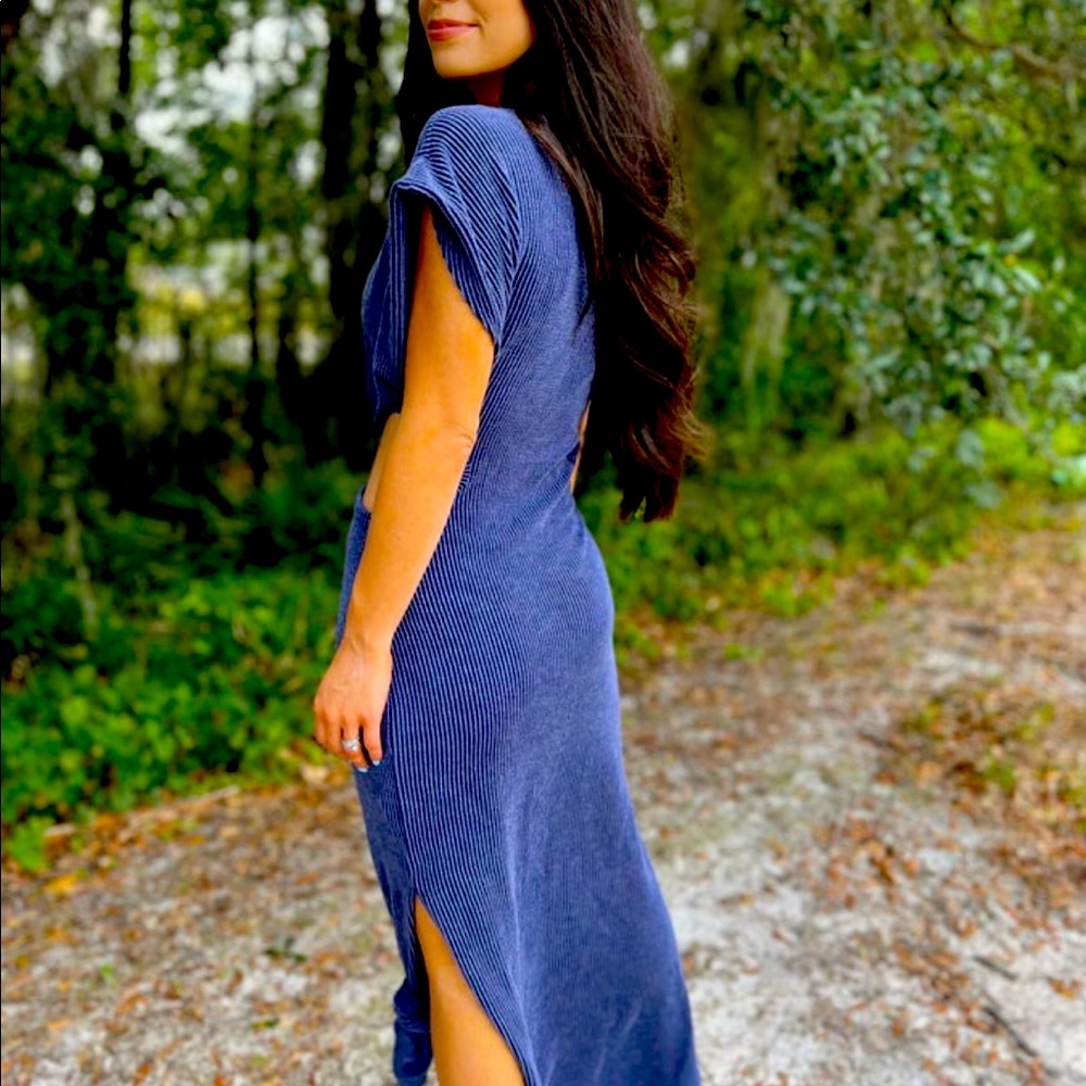 Adorable SeXy Blue Buttercup Maxi Dress